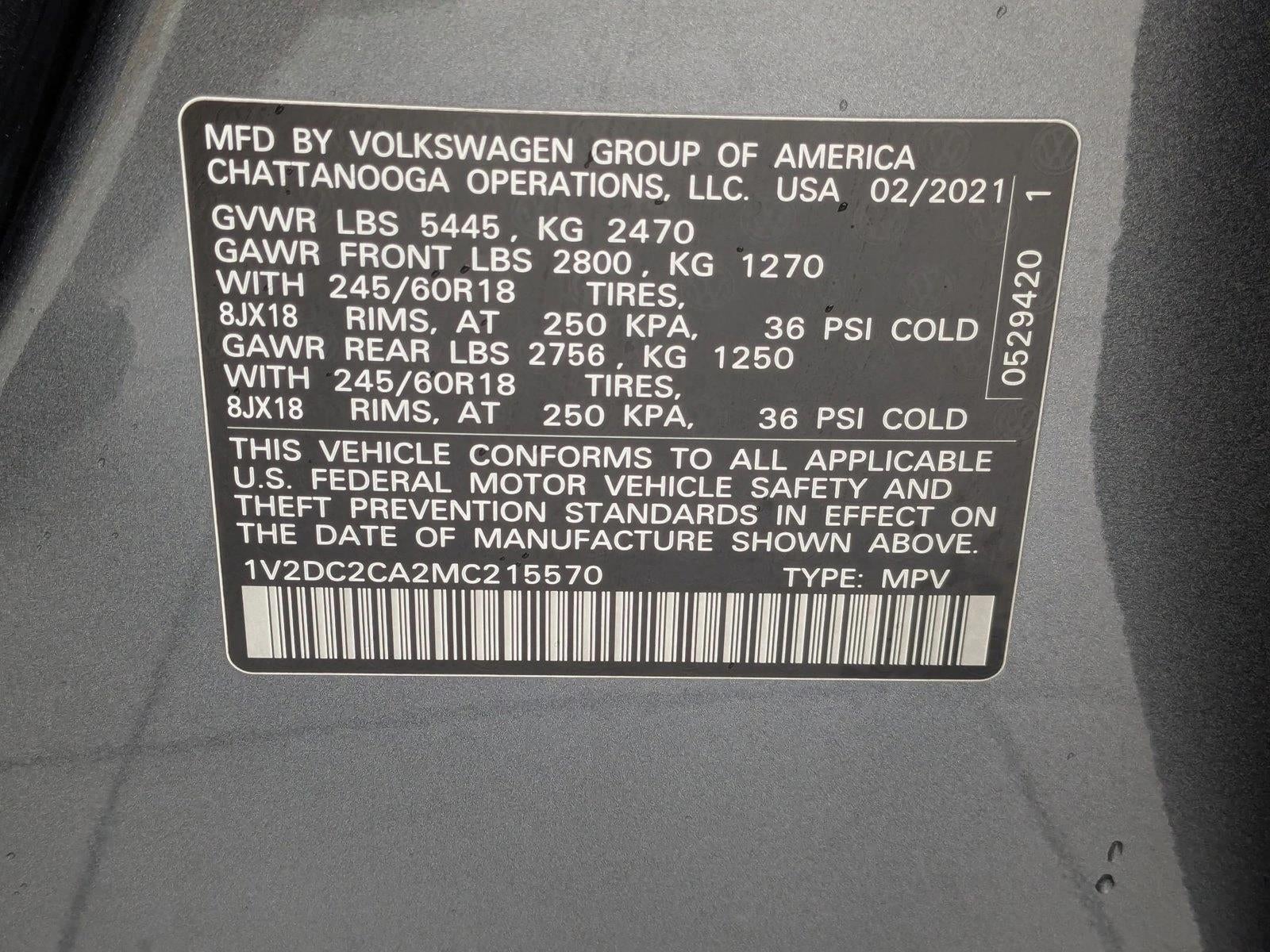 2021 Volkswagen Atlas Cross Sport 2.0T SE