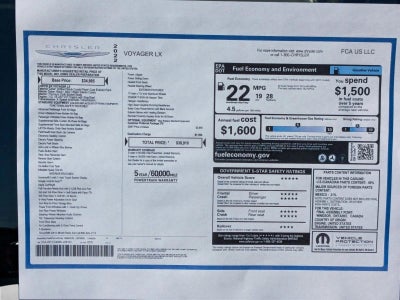 2022 Chrysler Voyager LX