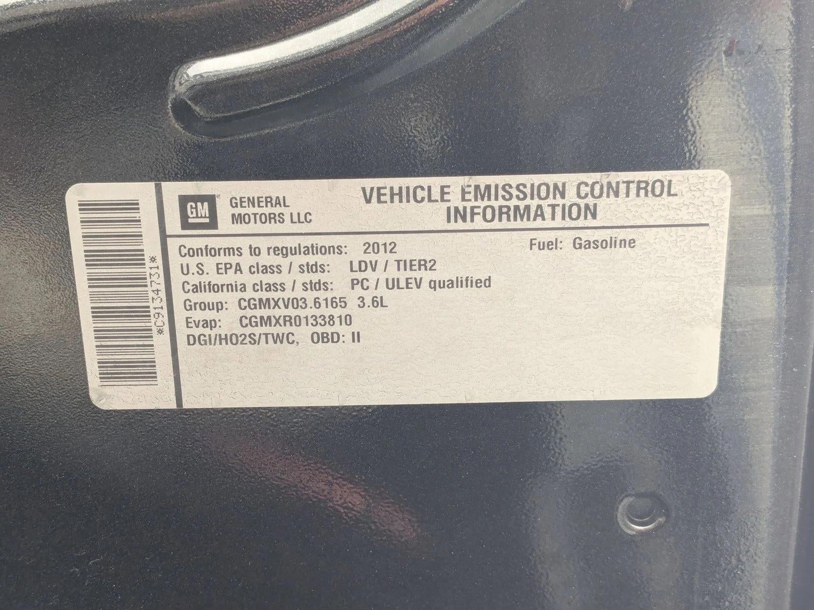 2012 Chevrolet Camaro 2LT