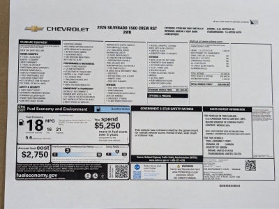 2026 Chevrolet Silverado 1500 RST