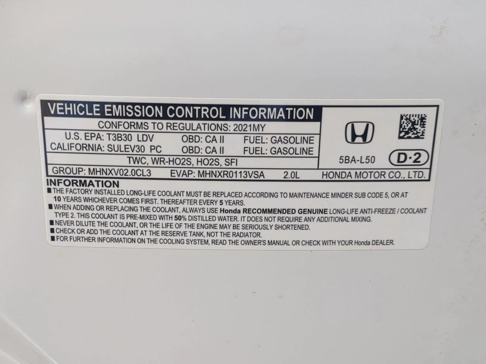 2021 Honda Civic Sedan Sport