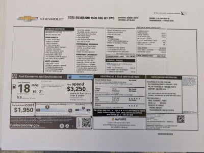 2022 Chevrolet Silverado 1500 WT