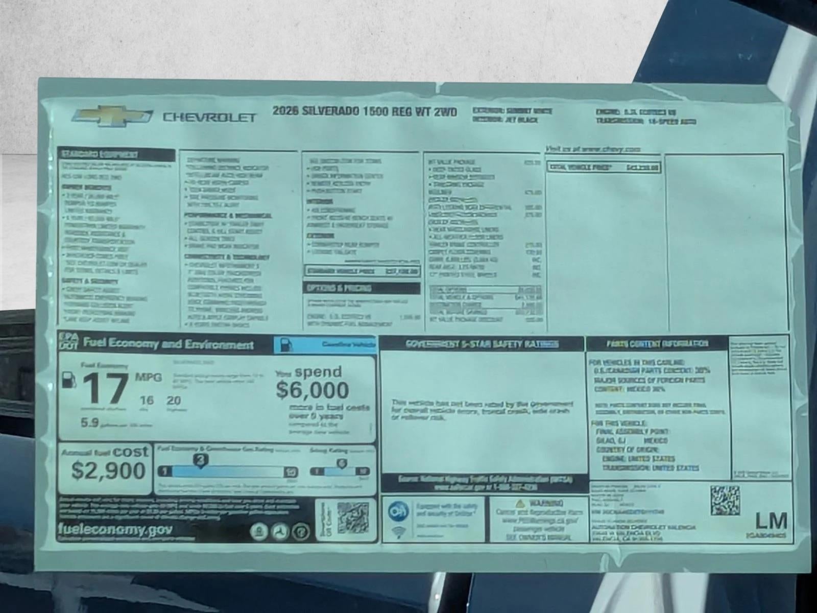 2026 Chevrolet Silverado 1500 WT