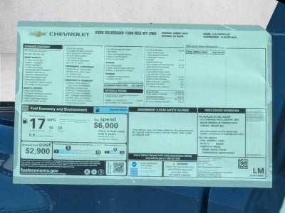 2026 Chevrolet Silverado 1500 WT