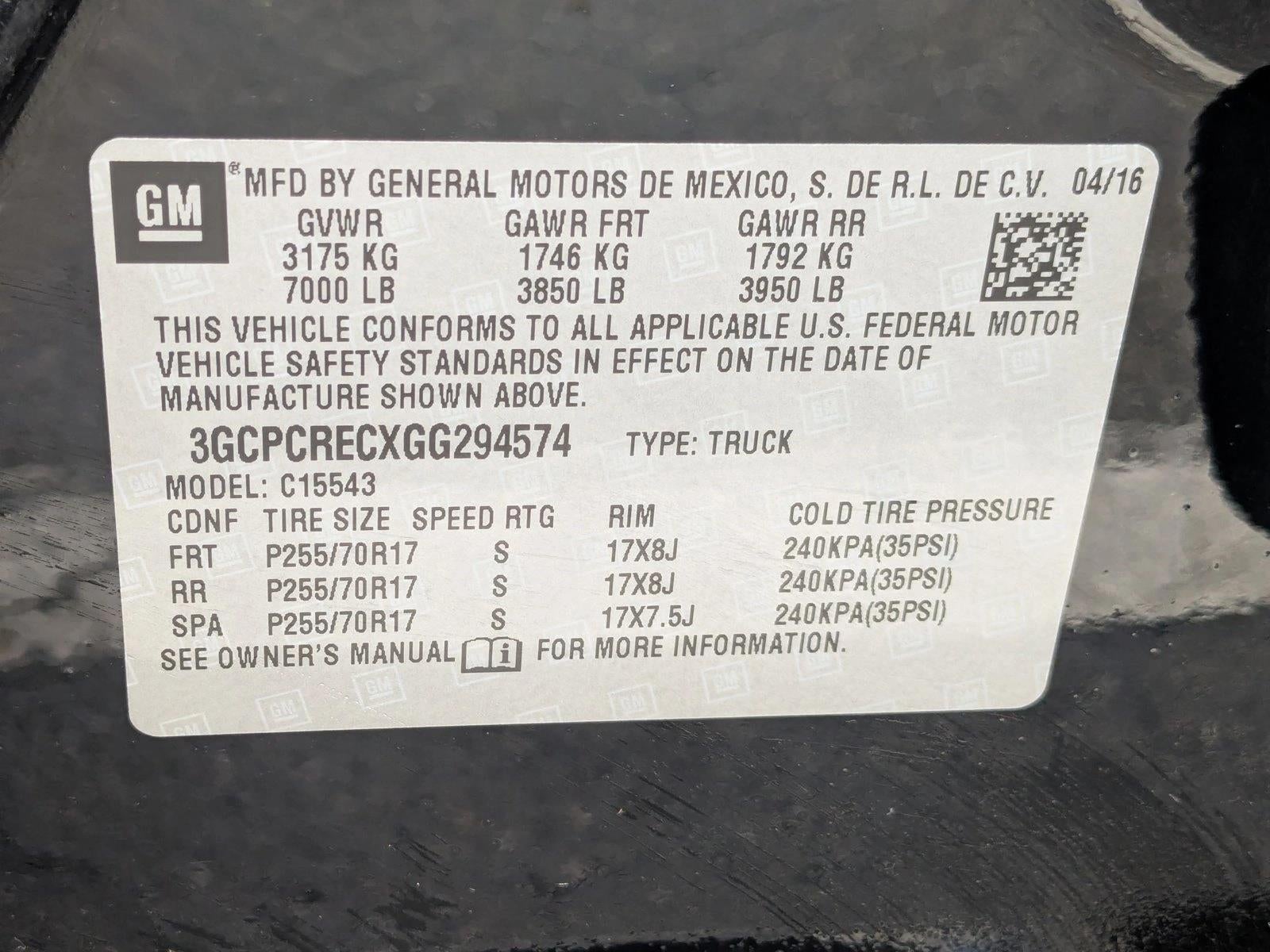 2016 Chevrolet Silverado 1500 LT