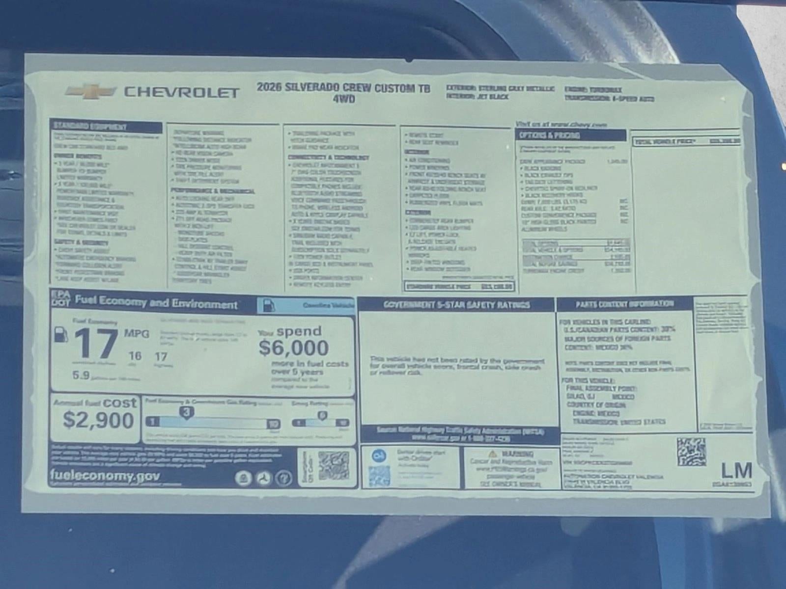 2026 Chevrolet Silverado 1500 Custom Trail Boss