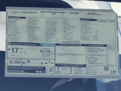 2026 Chevrolet Silverado 1500 Custom Trail Boss