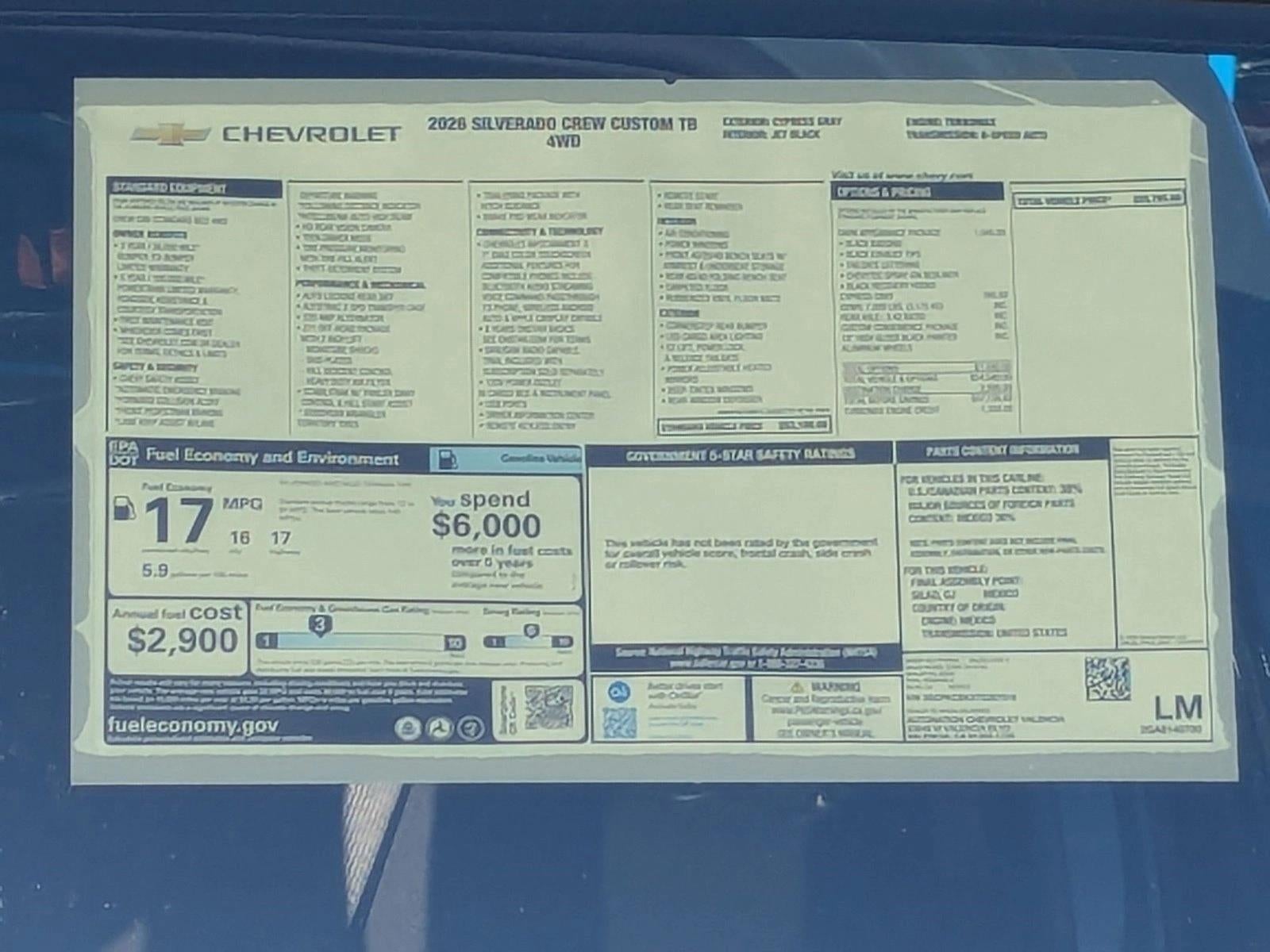 2026 Chevrolet Silverado 1500 Custom Trail Boss