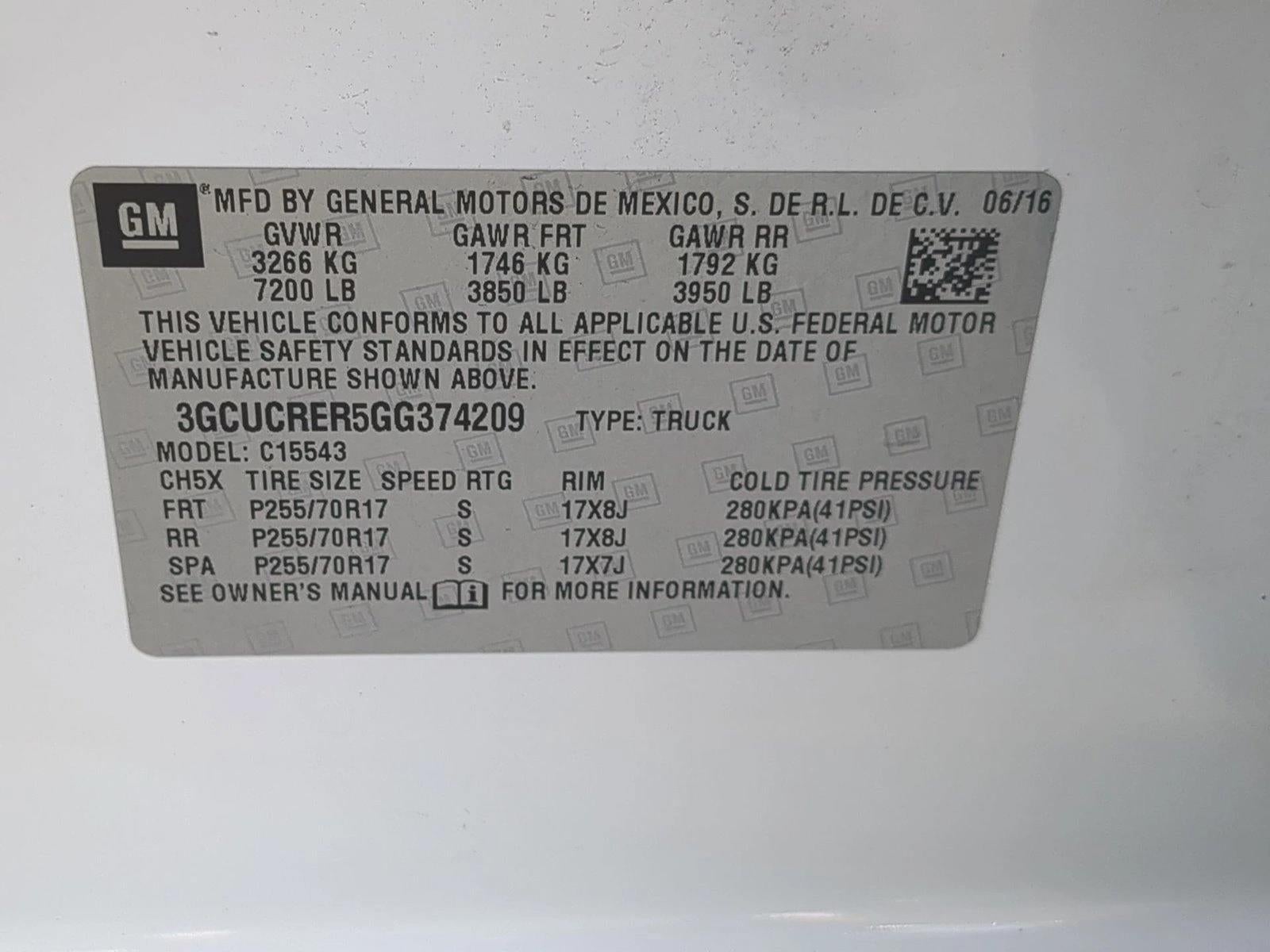 2016 Chevrolet Silverado 1500 LT