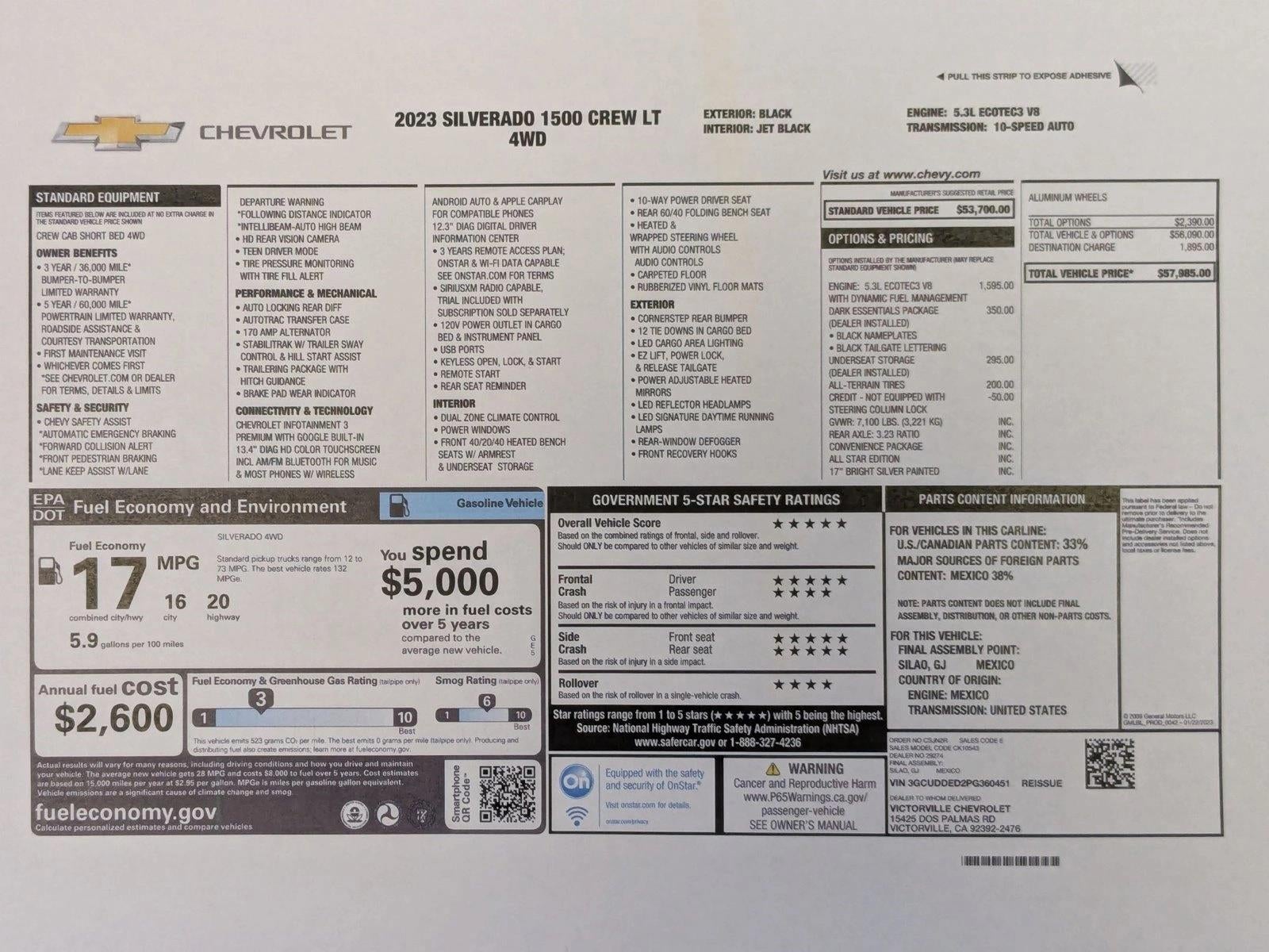 2023 Chevrolet Silverado 1500 LT