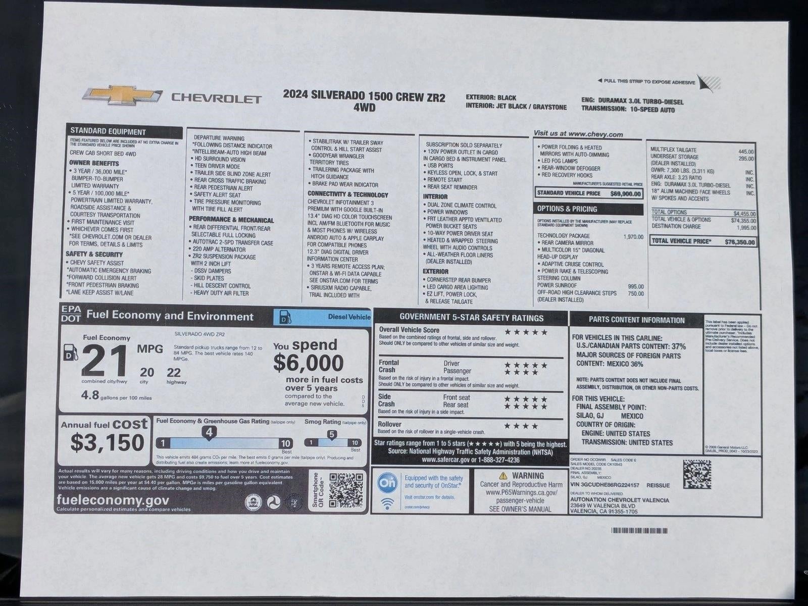 2024 Chevrolet Silverado 1500 ZR2
