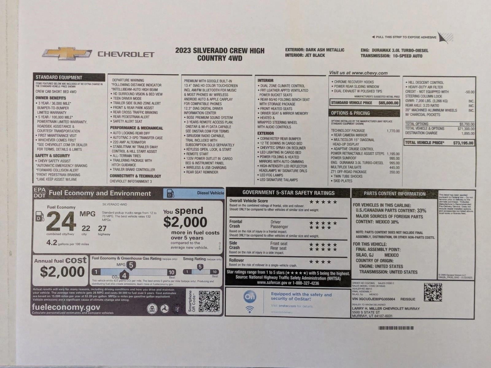 2023 Chevrolet Silverado 1500 High Country