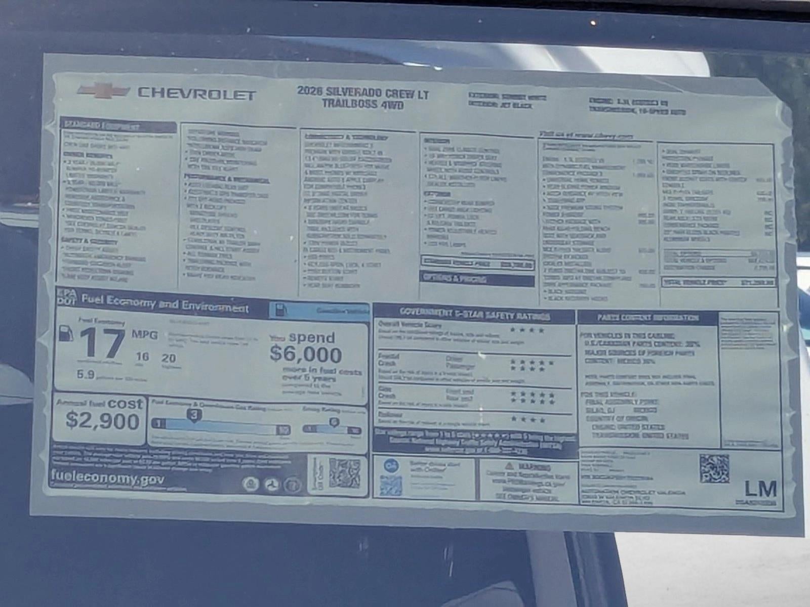 2026 Chevrolet Silverado 1500 LT Trail Boss