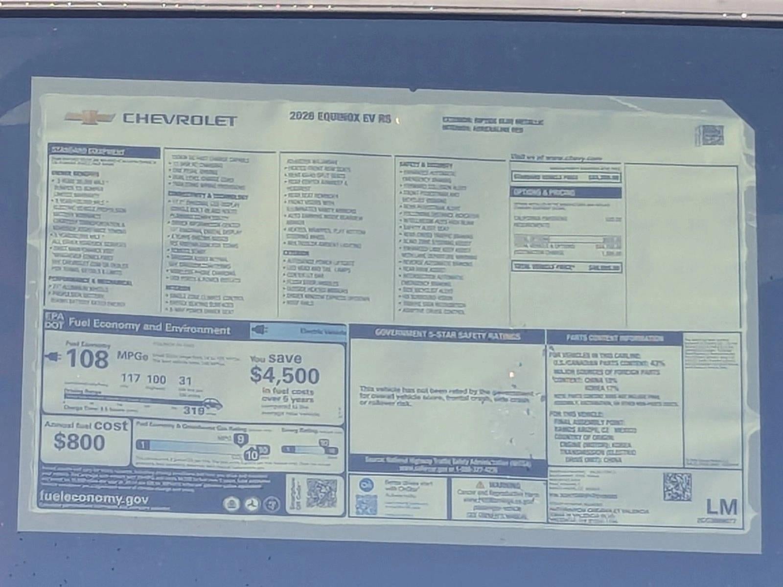 2026 Chevrolet Equinox EV RS