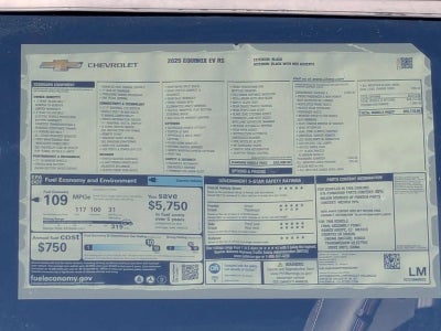 2025 Chevrolet Equinox EV RS