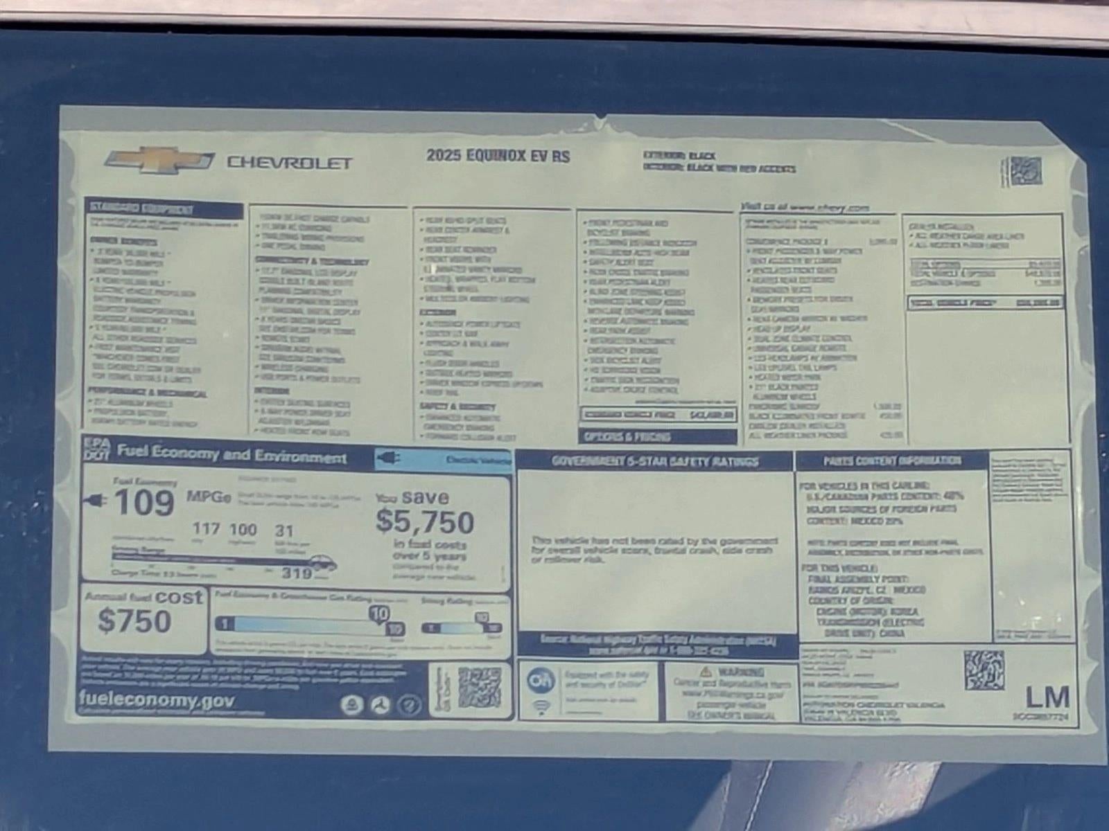 2025 Chevrolet Equinox EV RS