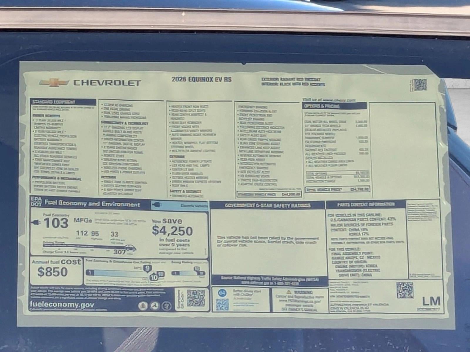 2026 Chevrolet Equinox EV RS