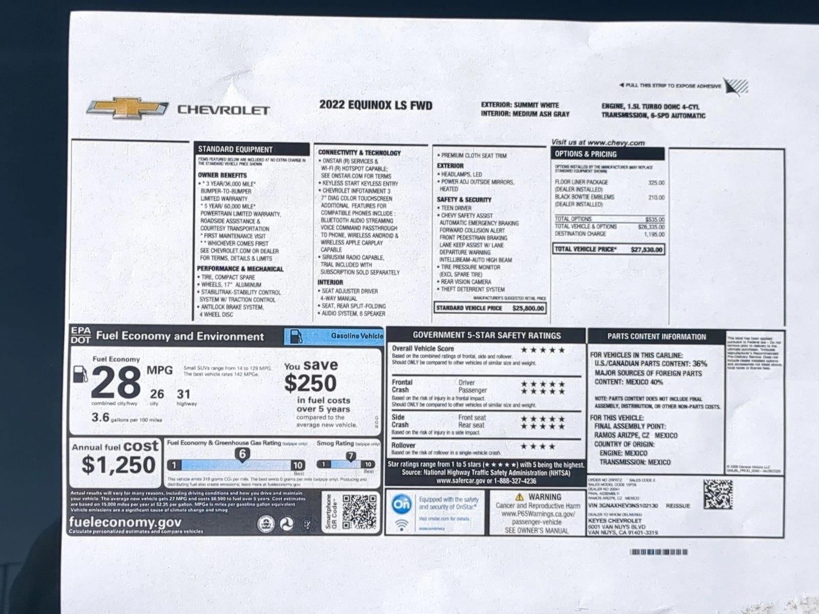 2022 Chevrolet Equinox LS