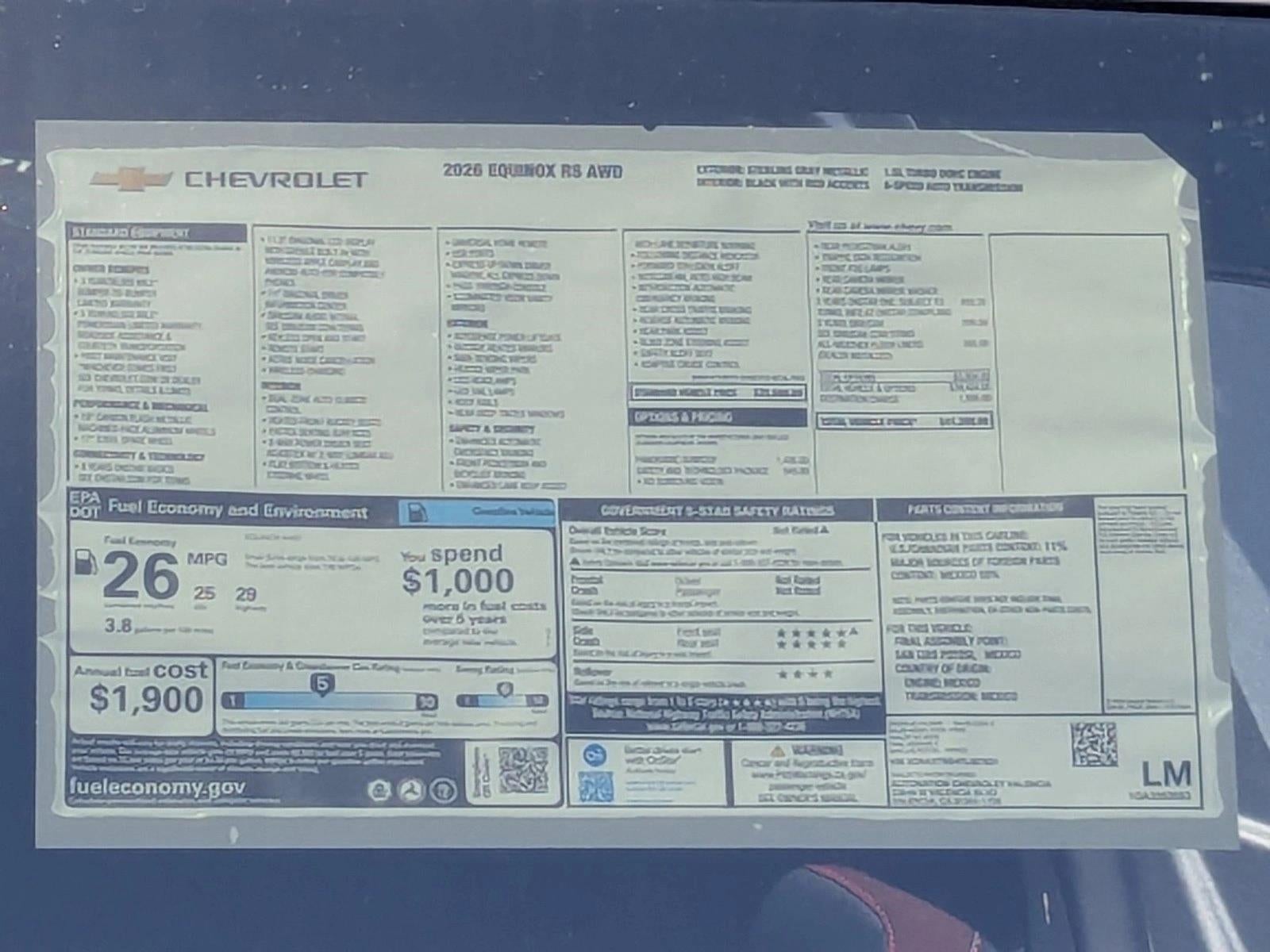 2026 Chevrolet Equinox RS