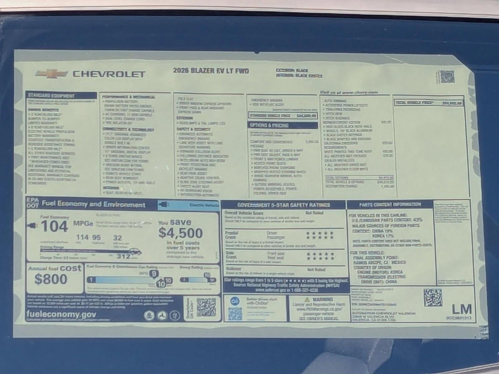 2026 Chevrolet Blazer EV LT