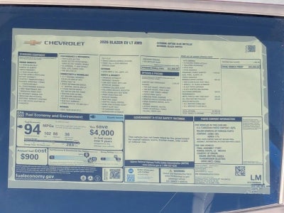 2026 Chevrolet Blazer EV LT