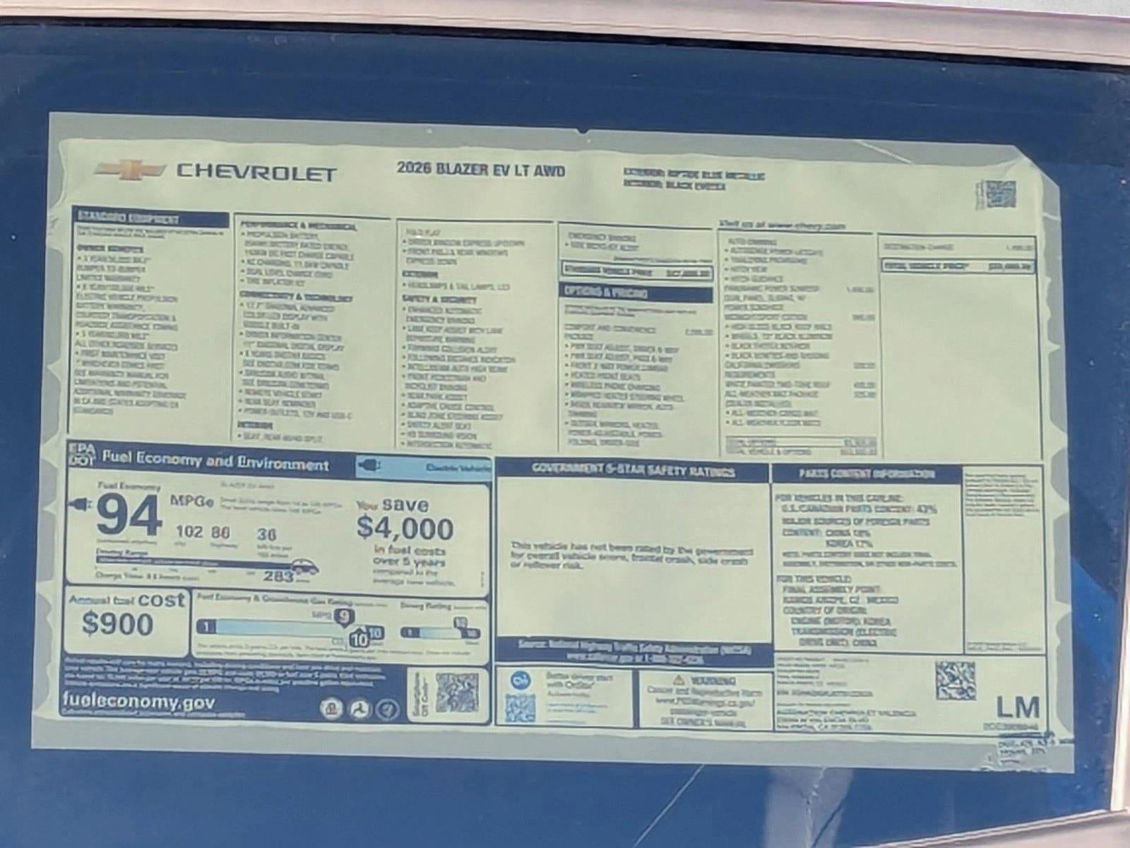 2026 Chevrolet Blazer EV LT