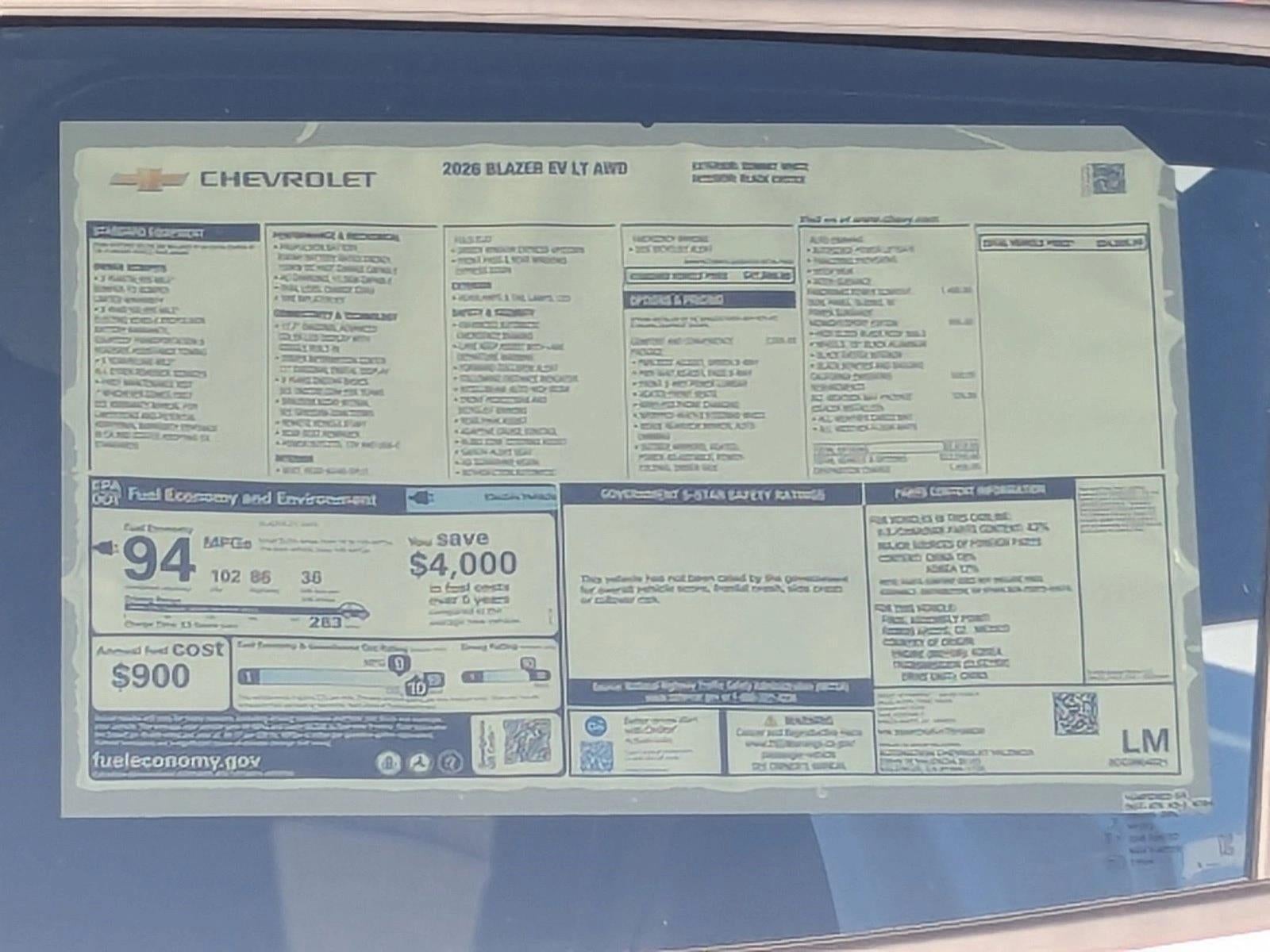 2026 Chevrolet Blazer EV LT