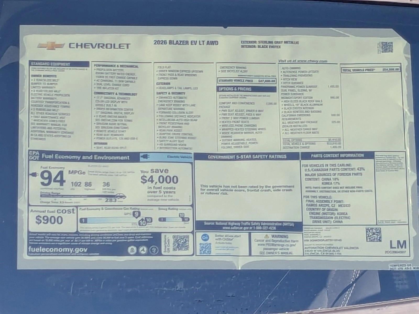 2026 Chevrolet Blazer EV LT