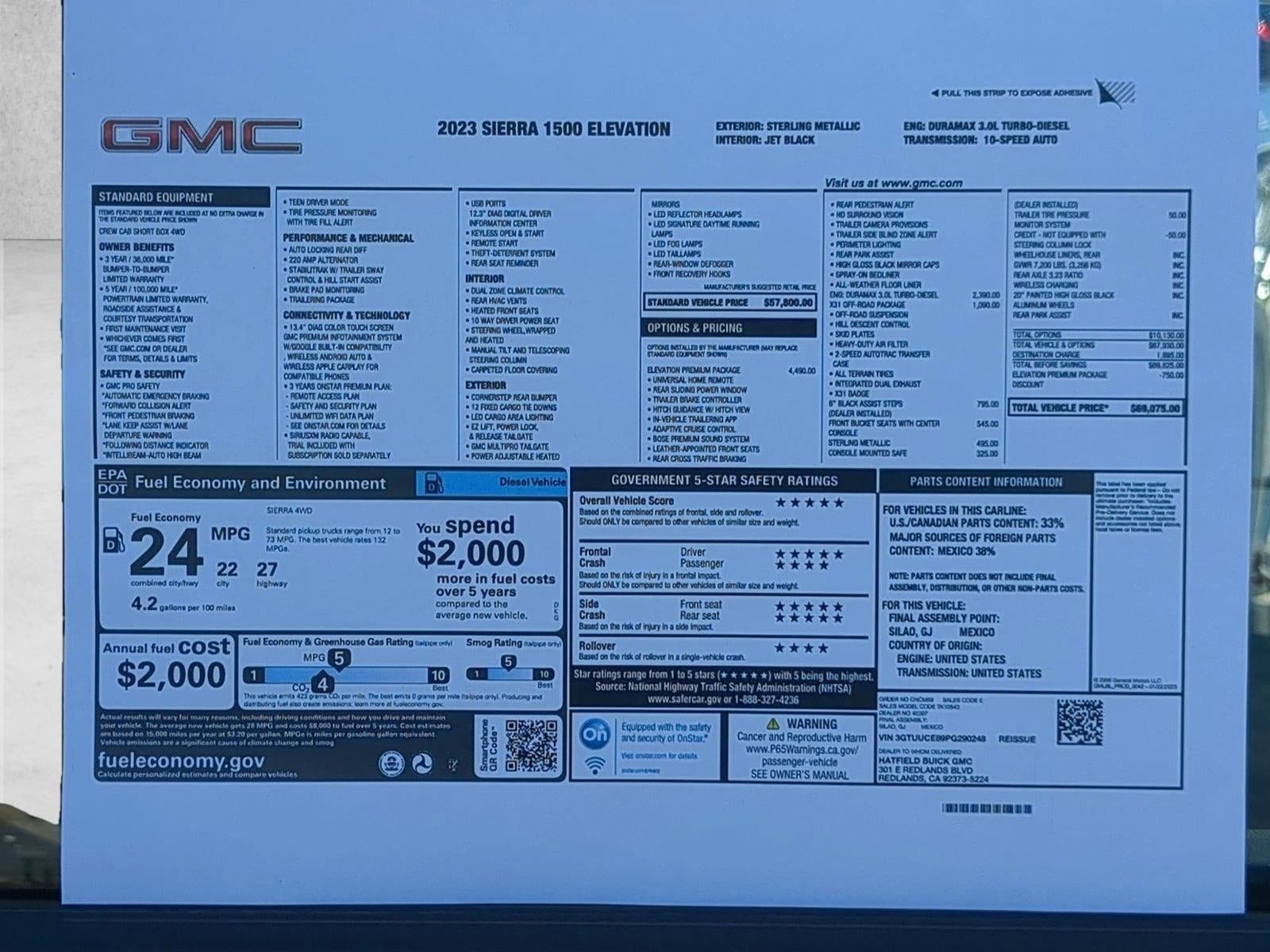 2023 GMC Sierra 1500 Elevation