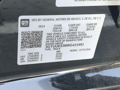 2024 GMC Sierra 1500 AT4