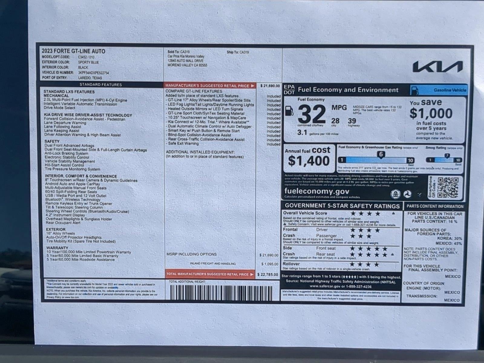 2023 Kia Forte GT-Line