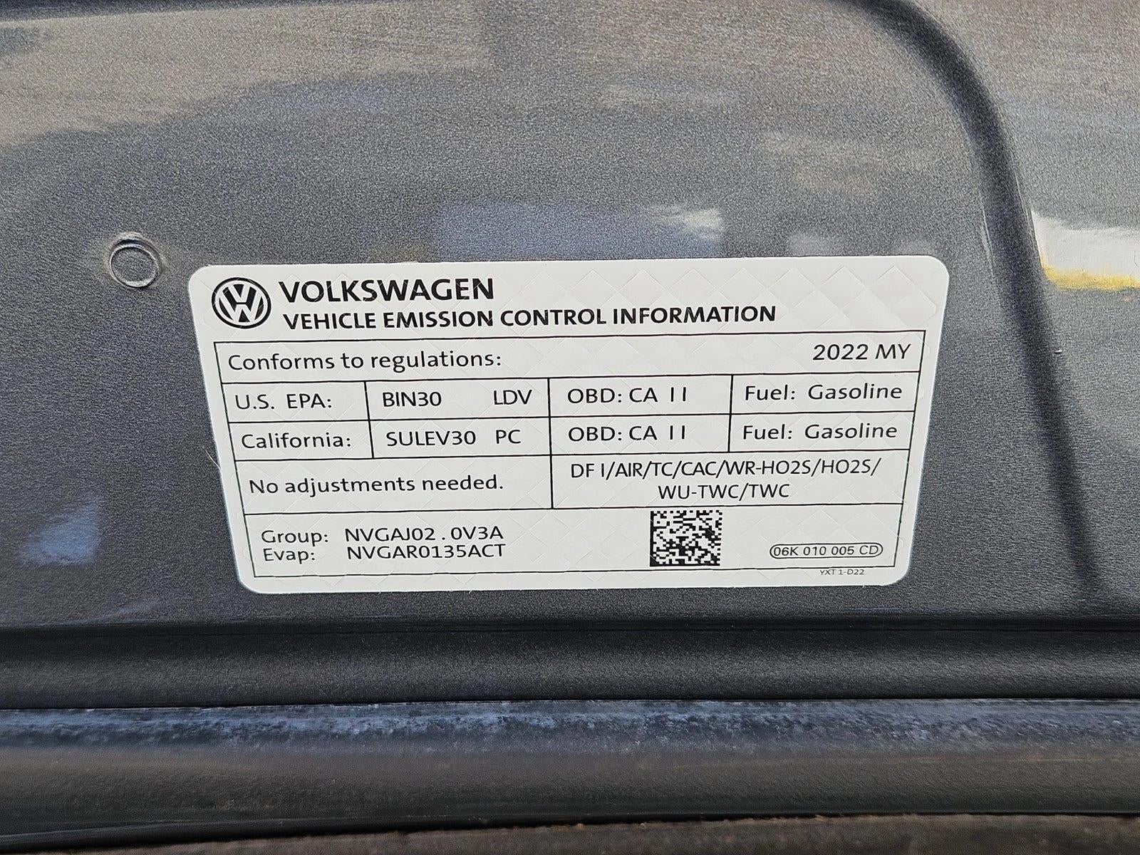 2022 Volkswagen Tiguan 2.0T SE