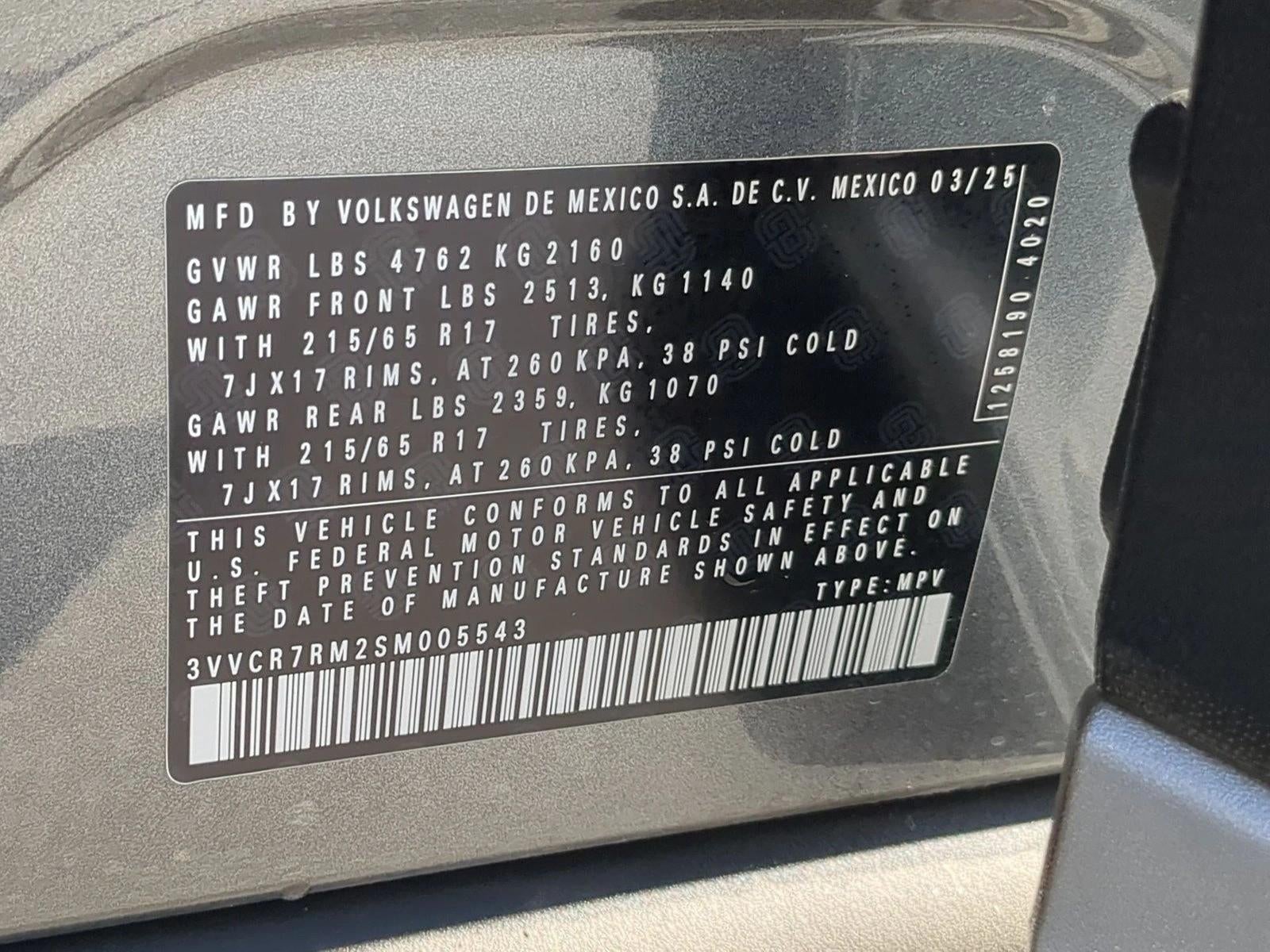 2025 Volkswagen Tiguan 2.0T S