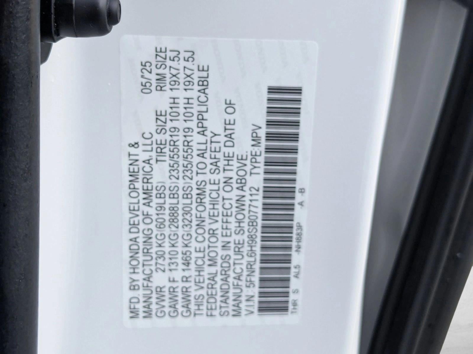 2025 Honda Odyssey Elite