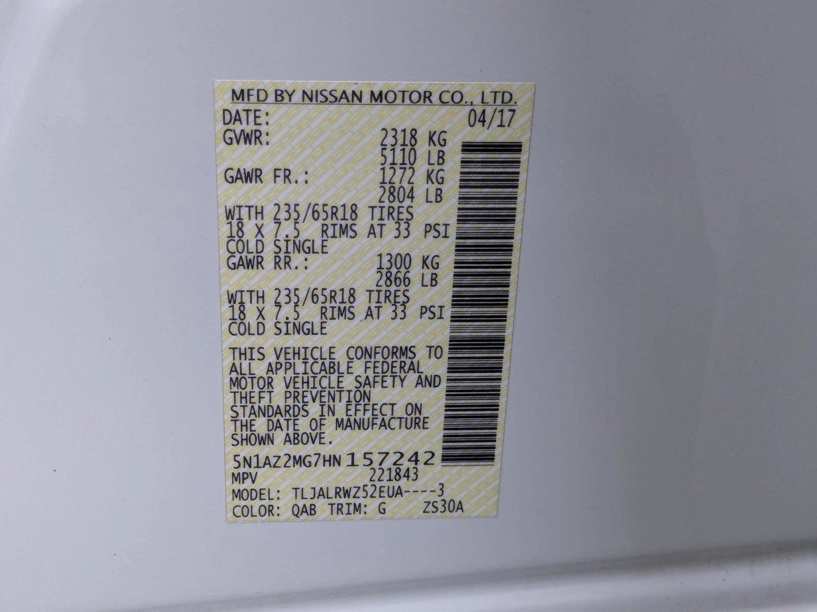 2017 Nissan Murano SL