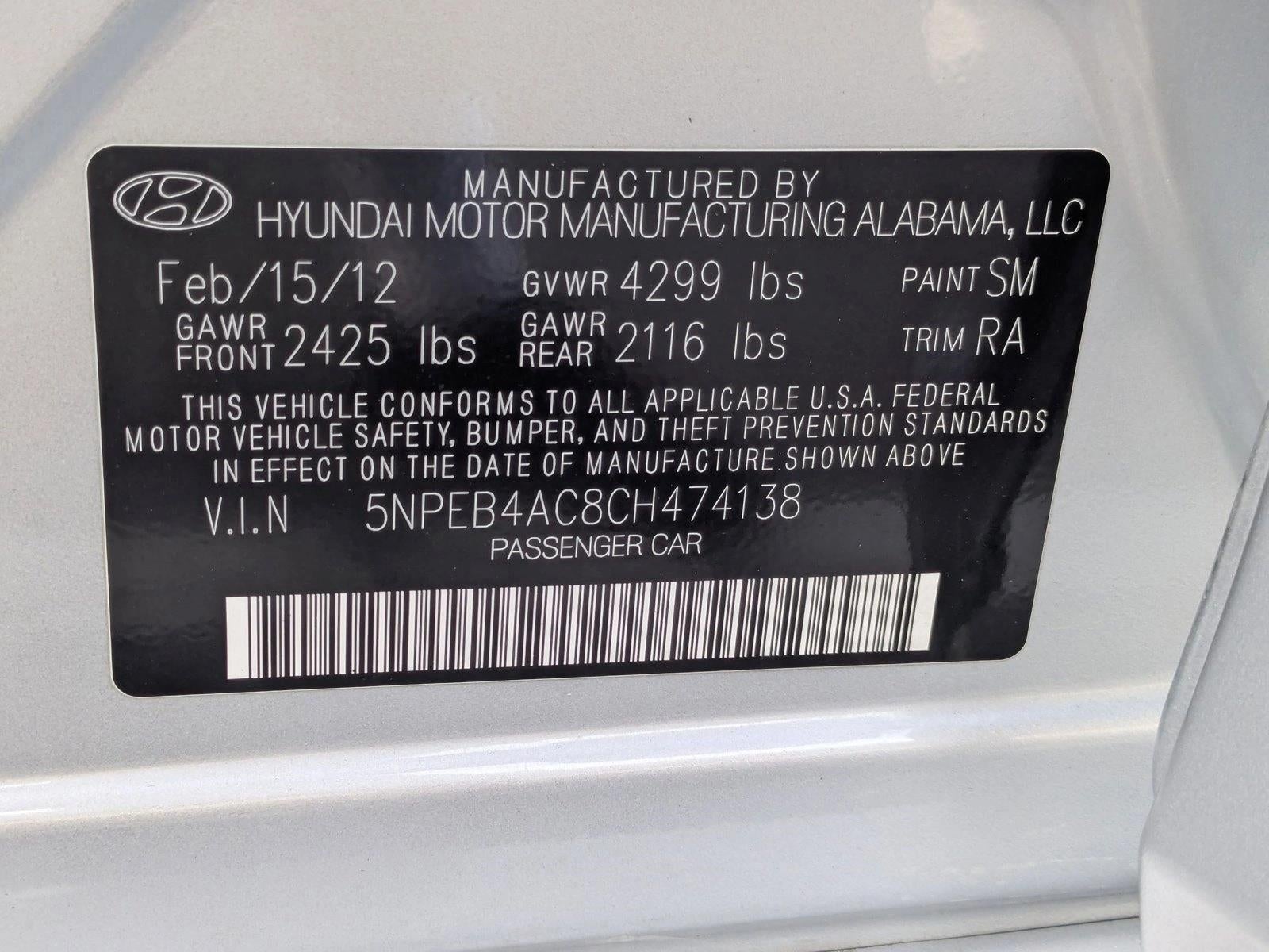 2012 Hyundai Sonata GLS