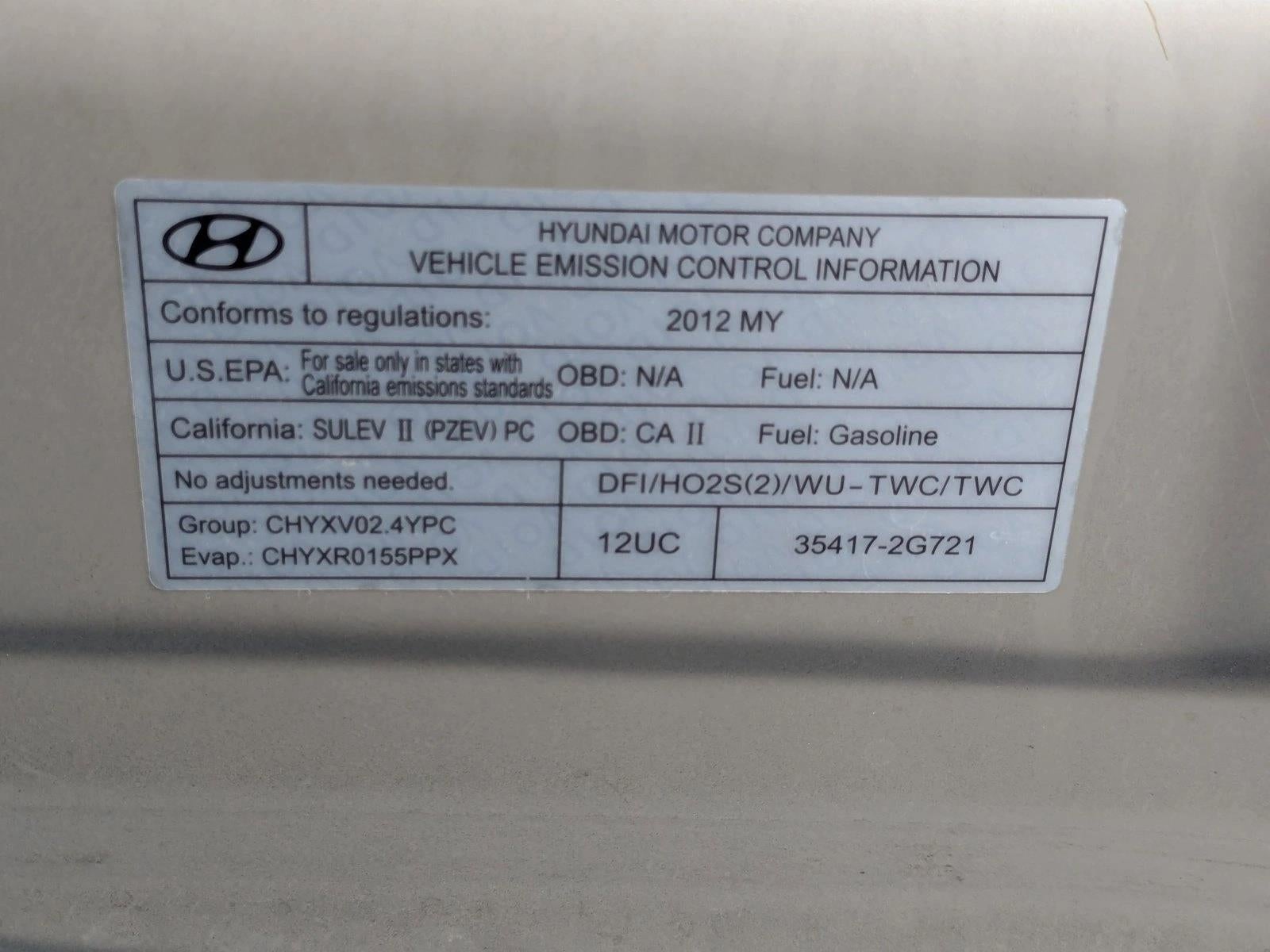 2012 Hyundai Sonata GLS