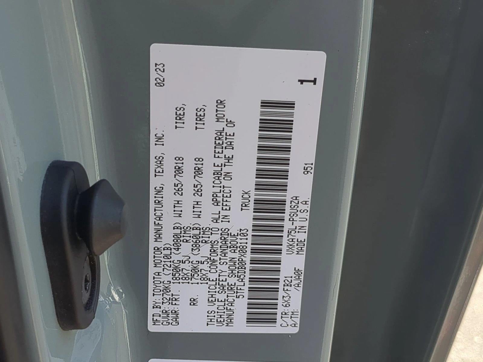 2023 Toyota Tundra SR5