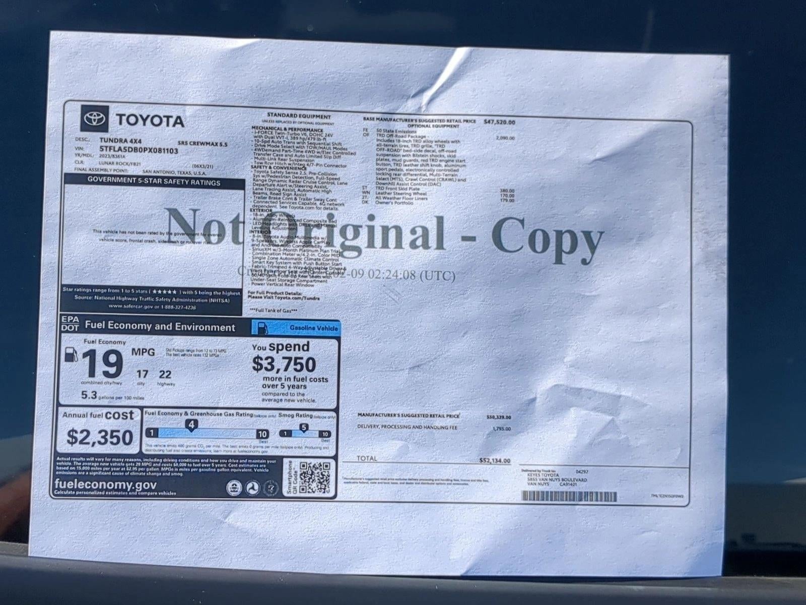2023 Toyota Tundra SR5