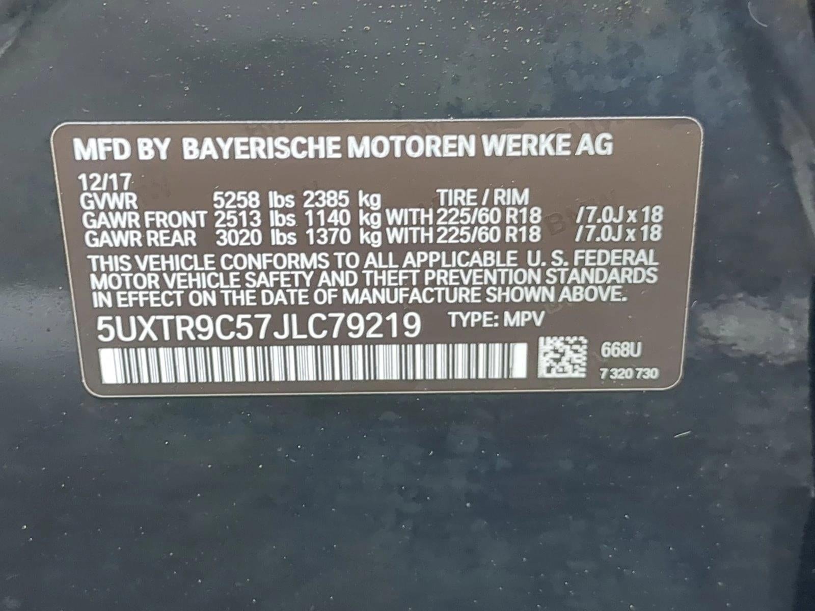 2018 BMW X3 xDrive30i