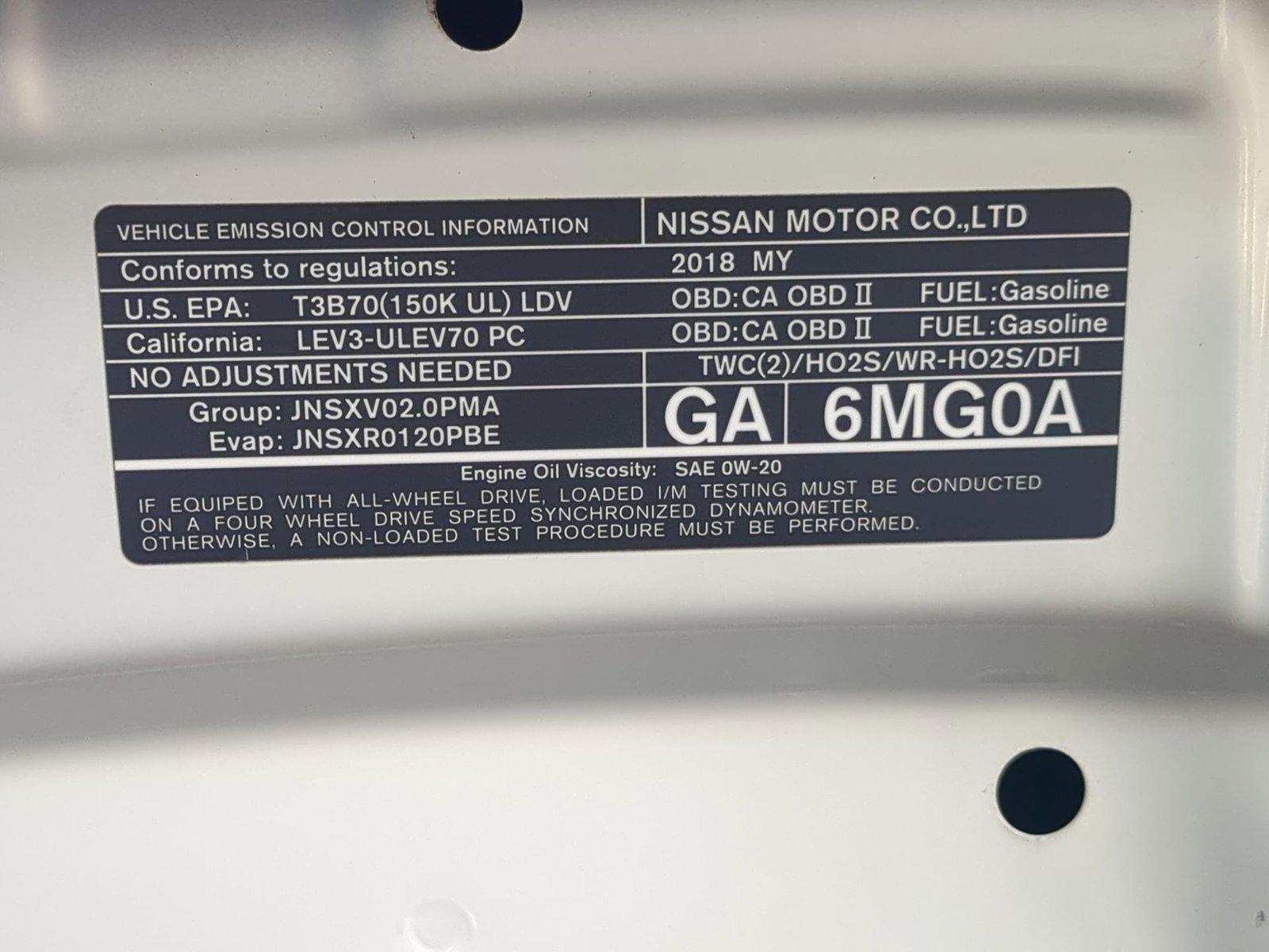 2018 Nissan Rogue Sport S