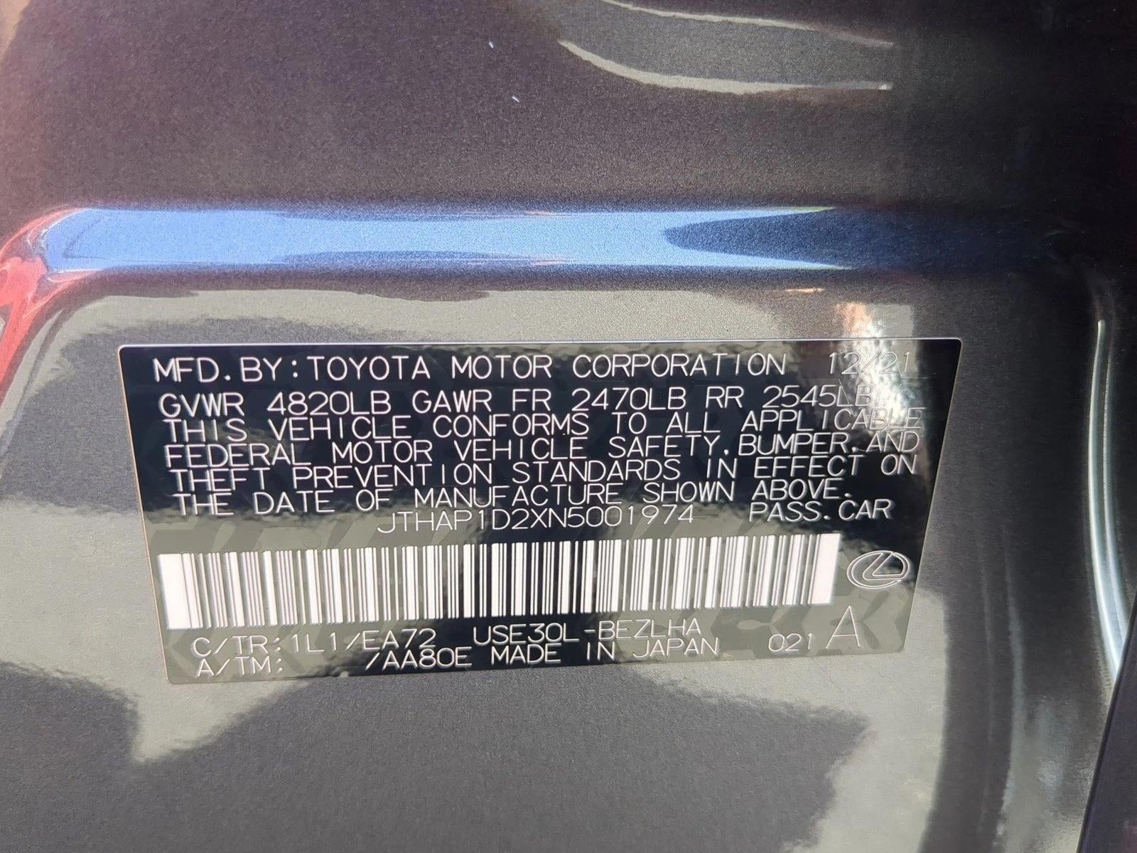 2022 Lexus IS 500 F SPORT Performance Premium