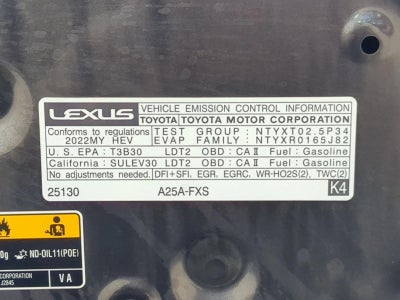 2022 Lexus NX 350h Luxury