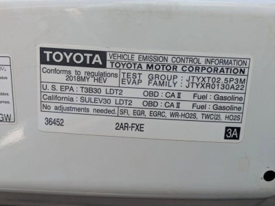 2018 Toyota RAV4 Hybrid LE