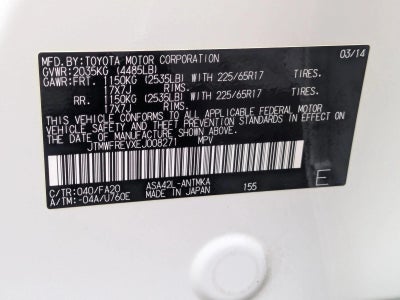 2014 Toyota RAV4 XLE