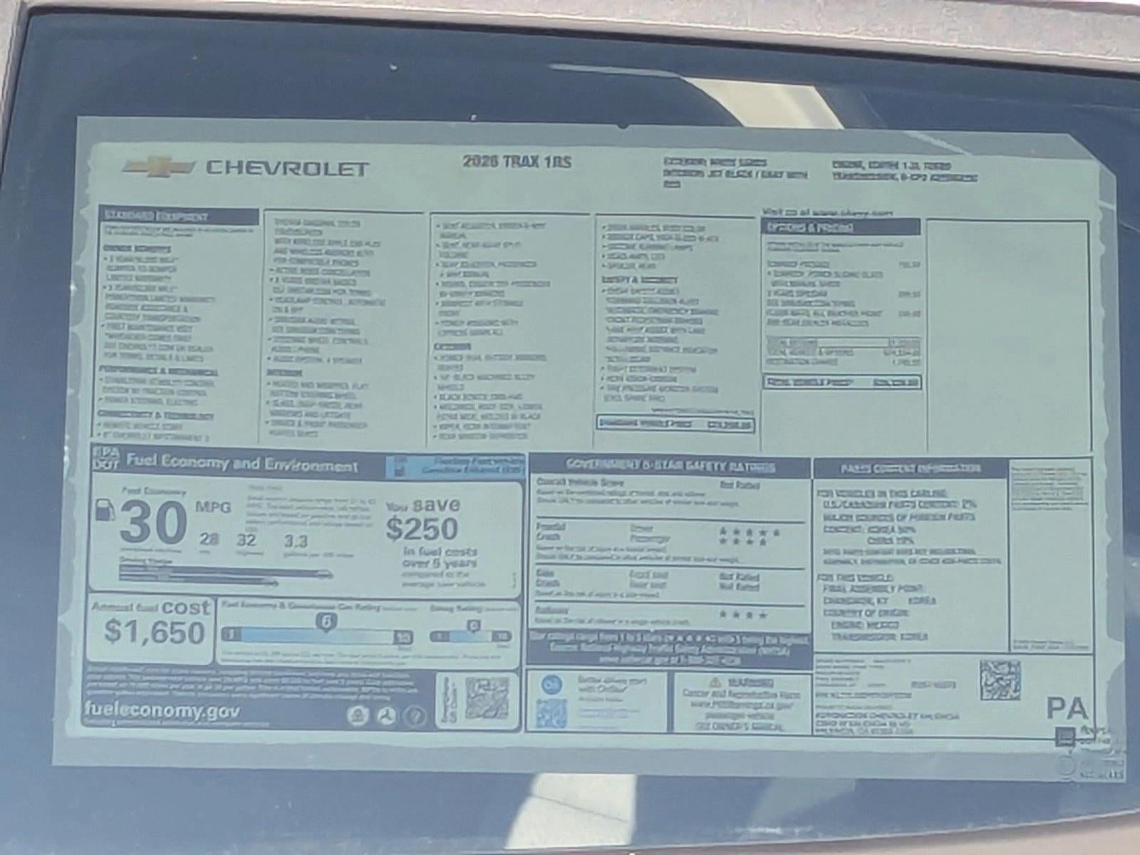 2026 Chevrolet Trax 1RS