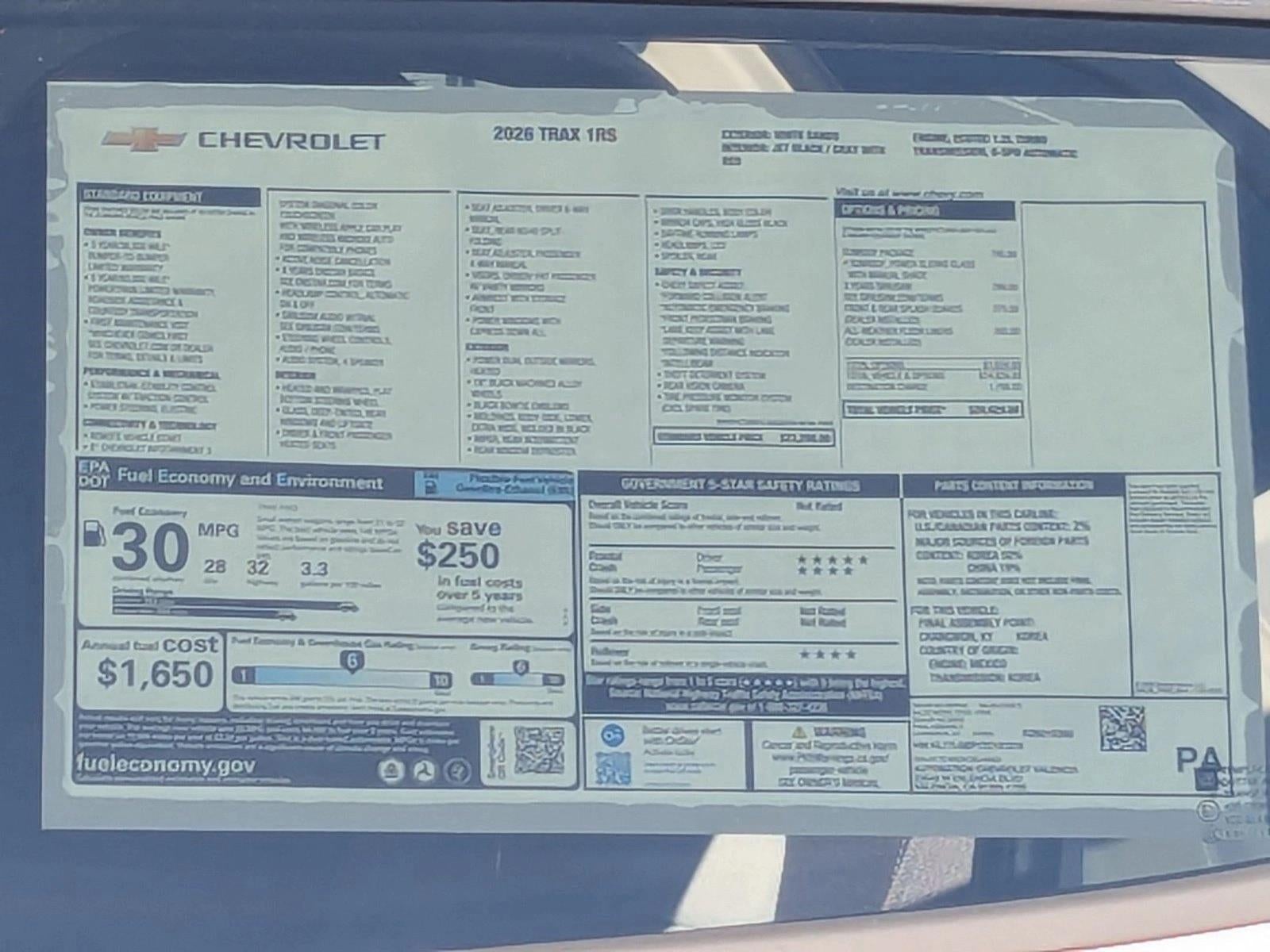 2026 Chevrolet Trax 1RS