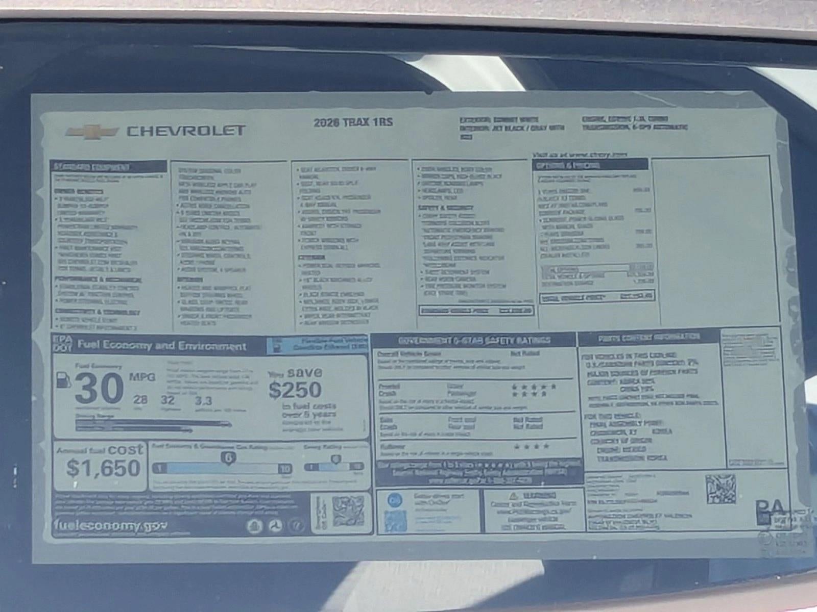 2026 Chevrolet Trax 1RS