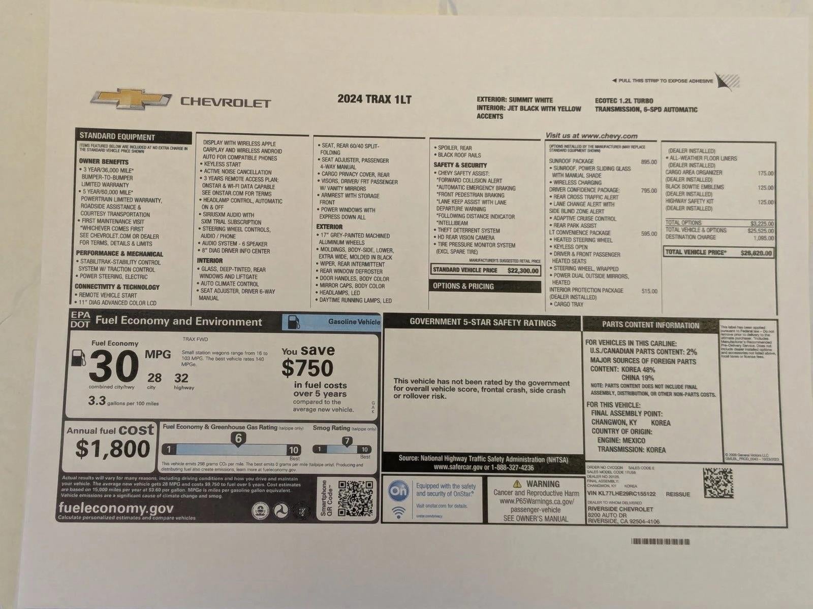 2024 Chevrolet Trax LT