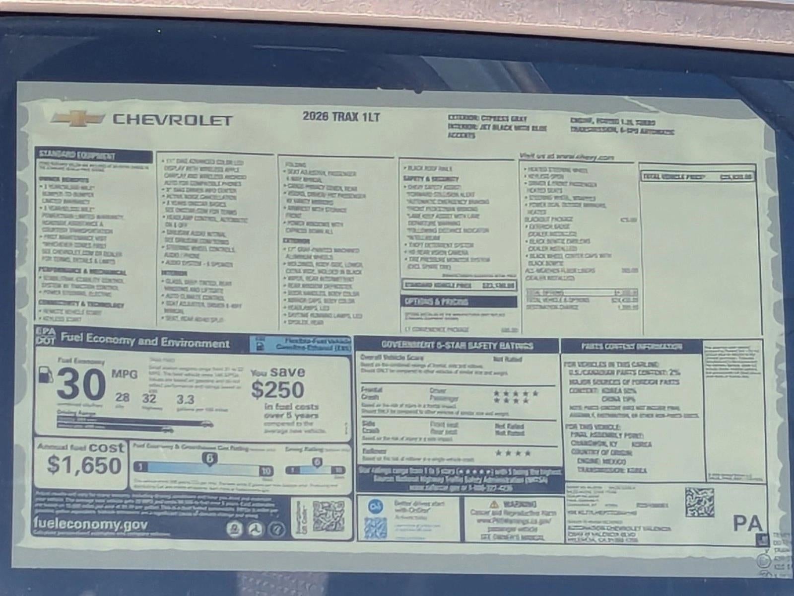 2026 Chevrolet Trax LT